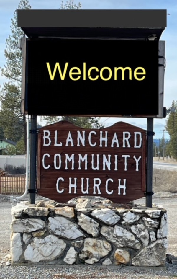 BillBoard/Electronic in front of Church Image